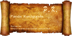 Panda Kunigunda névjegykártya